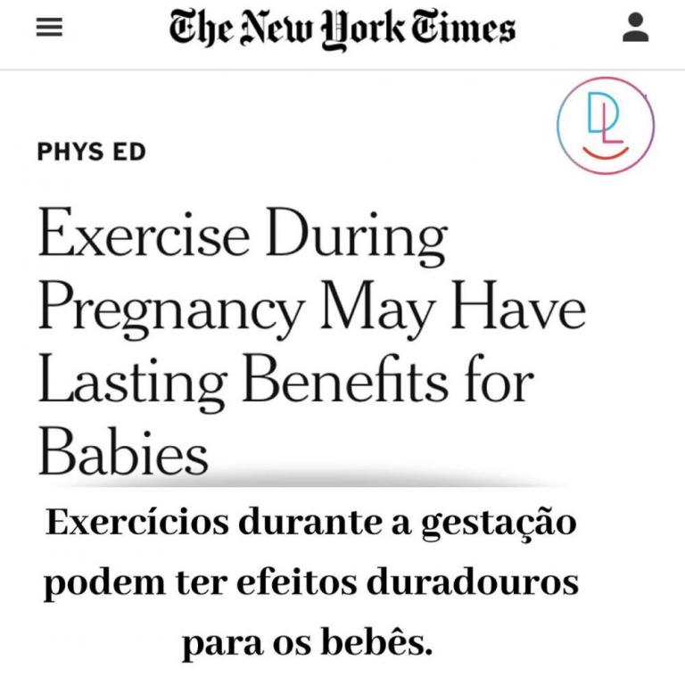 Exercícios durante a gestação podem ter efeitos duradouros para os bebês